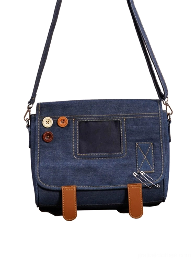 Denim itabag crossbody bag shipping and processing timeline information seven to ten business days production time illustration
