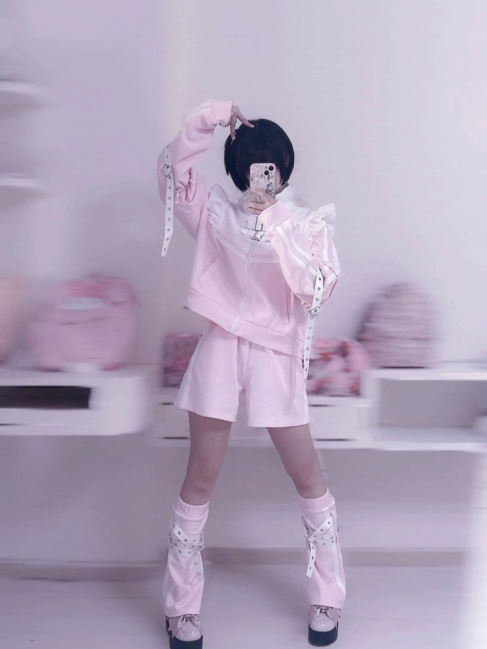 Detachable sleeves Jirai Kei jacket Y2K removable wings Tenshi angel fashion modular system versatility