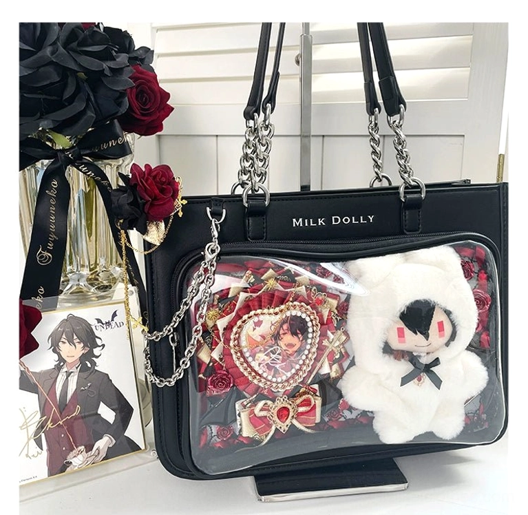 First-time jirai kei buyer guide featuring checkered ita bag as perfect starter collection piece