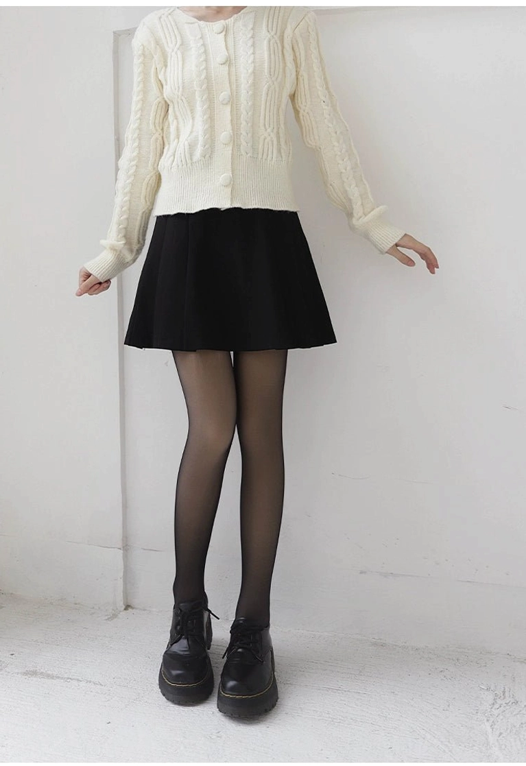 Footless jirai kei tights modern design shoe transition versatility