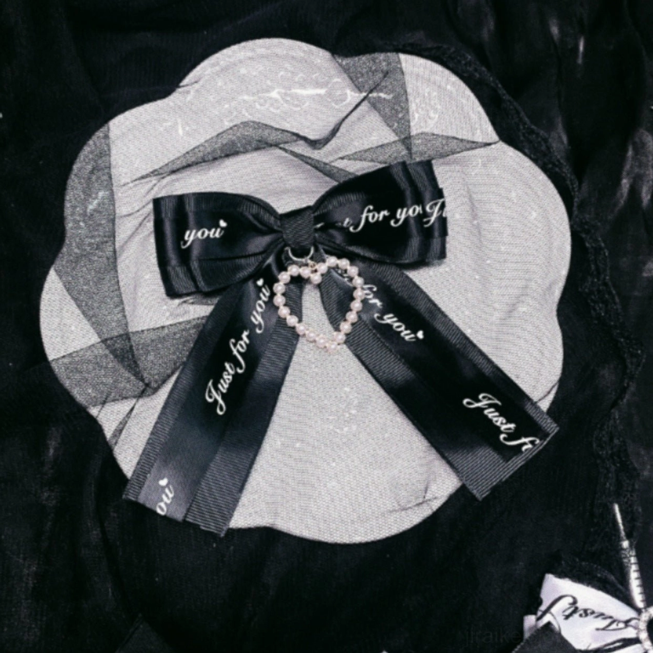 Jirai Kei 11cm double bow hair clip with layered architectural design and dramatic statement-forward silhouette