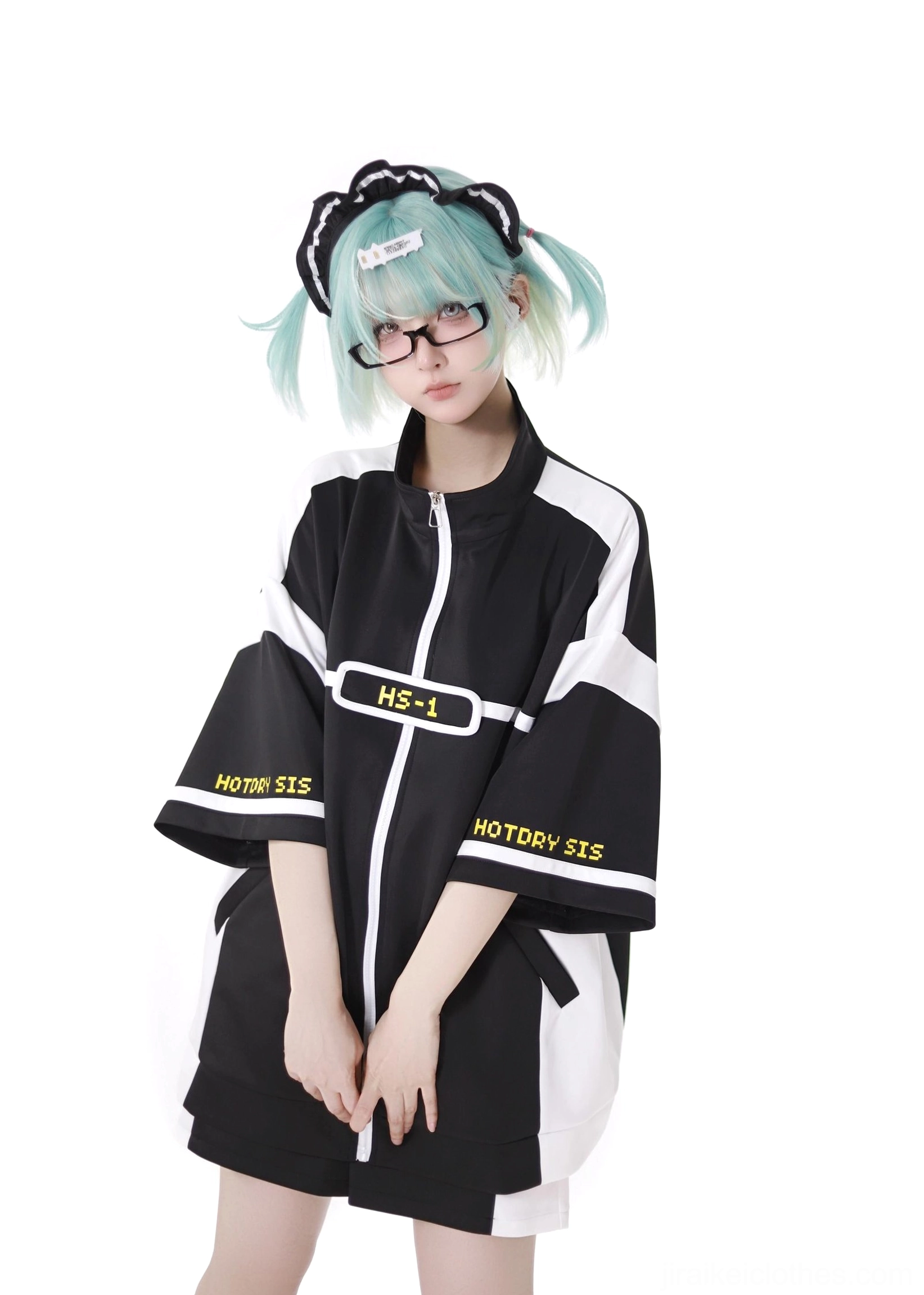 Jirai Kei activewear size chart measurements jacket shorts leg warmer dimensions height waist