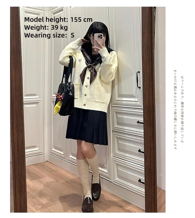 Jirai Kei aesthetic inspiration board Kansai collar cardigan styling reference