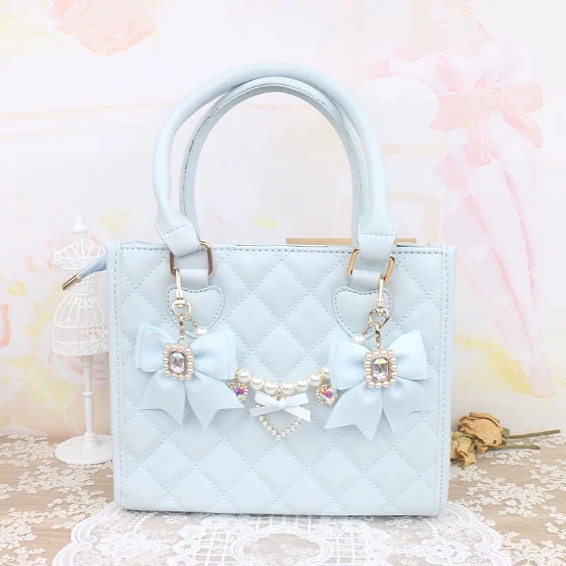 Jirai Kei bag charm color variety palette grayish-pink milky-white purple light-blue black