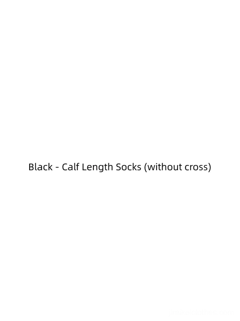 Black calf-length lolita socks with signature ruffled mesh cuff and cross ornament detail photographed with black platform shoes