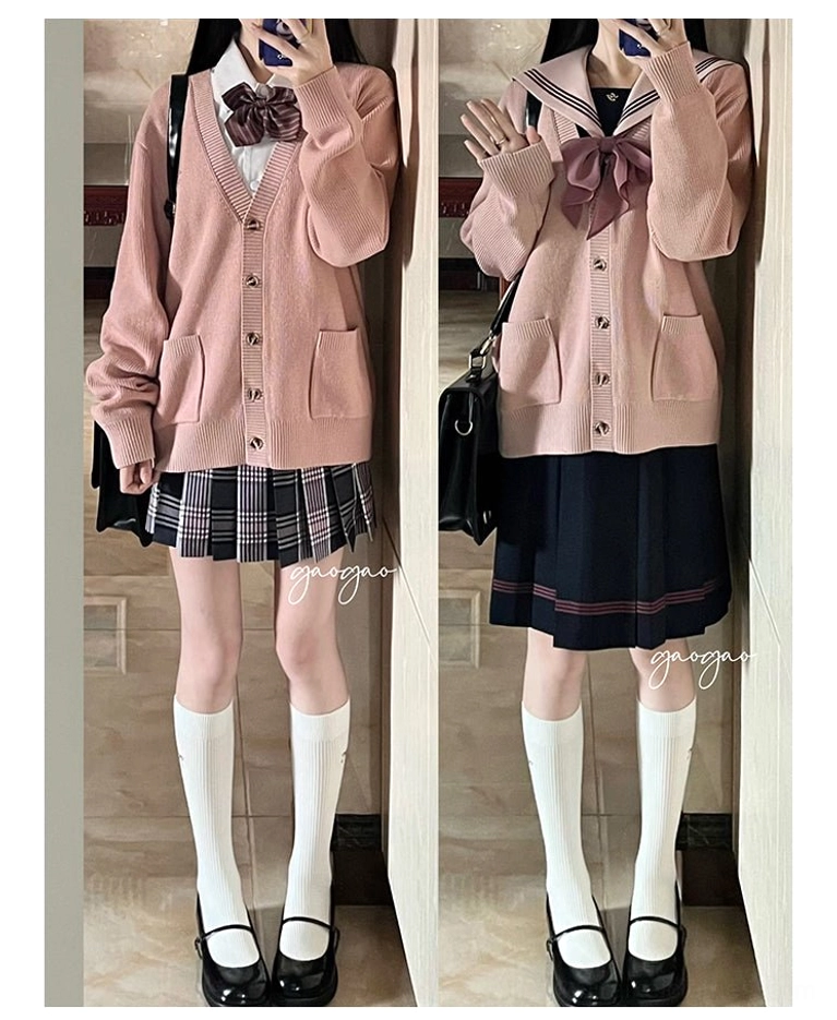Jirai Kei black cardigan full product shot showing overall silhouette and shape