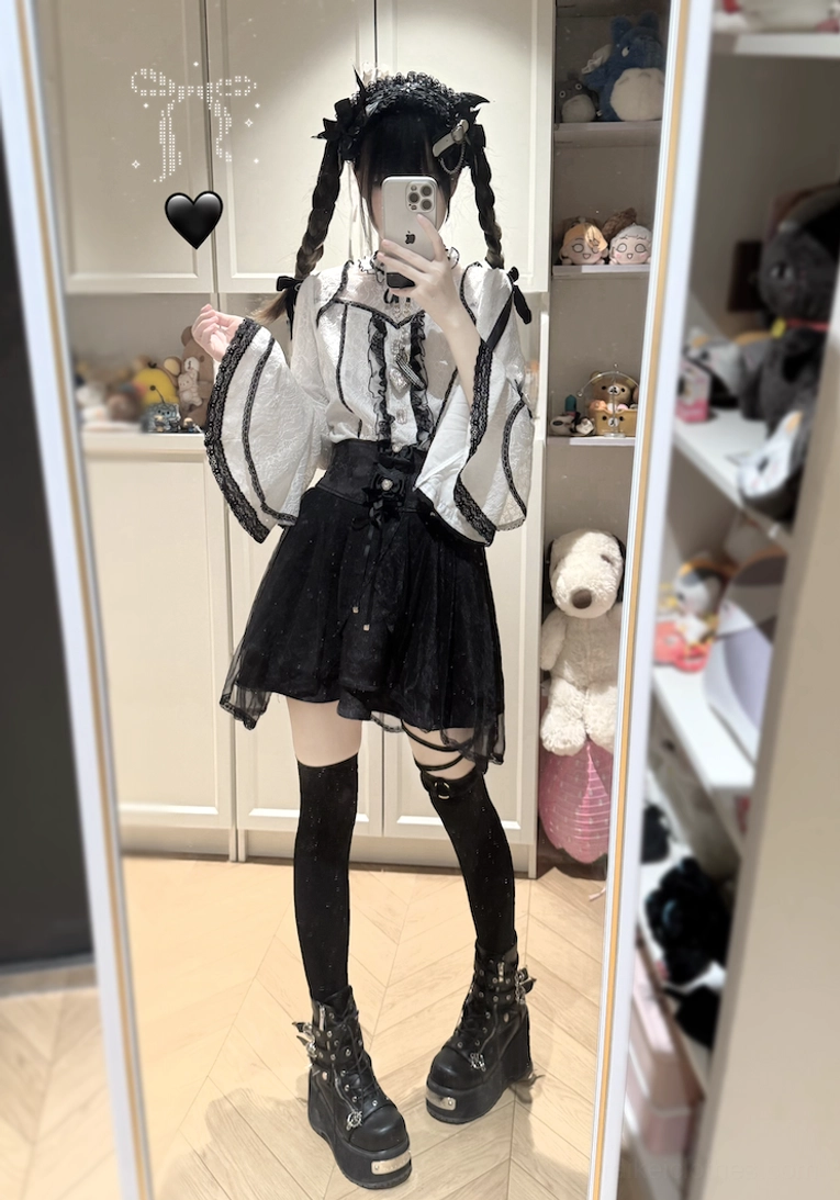 Jirai kei size chart measurements bust waist length guide fitting information