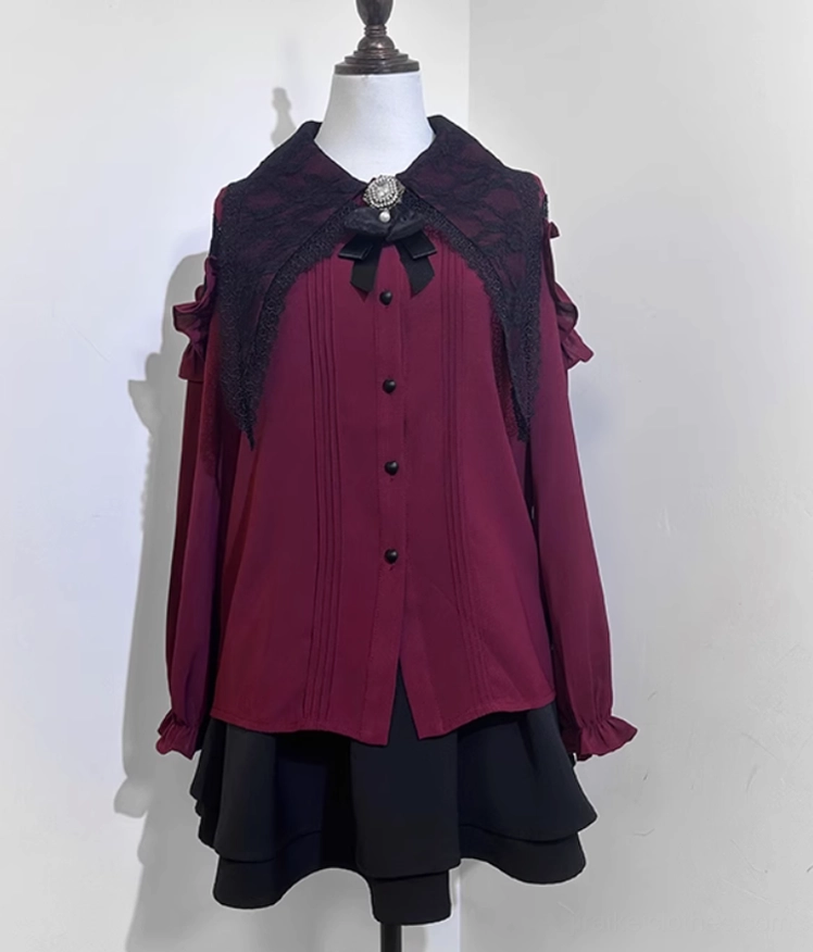 Jirai Kei blouse sleeve variations long-sleeved and short-sleeved options versatile styling comparison