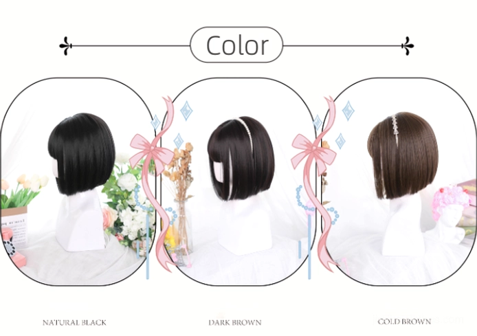 Jirai kei short bob wig care maintenance instructions washing preservation synthetic fiber