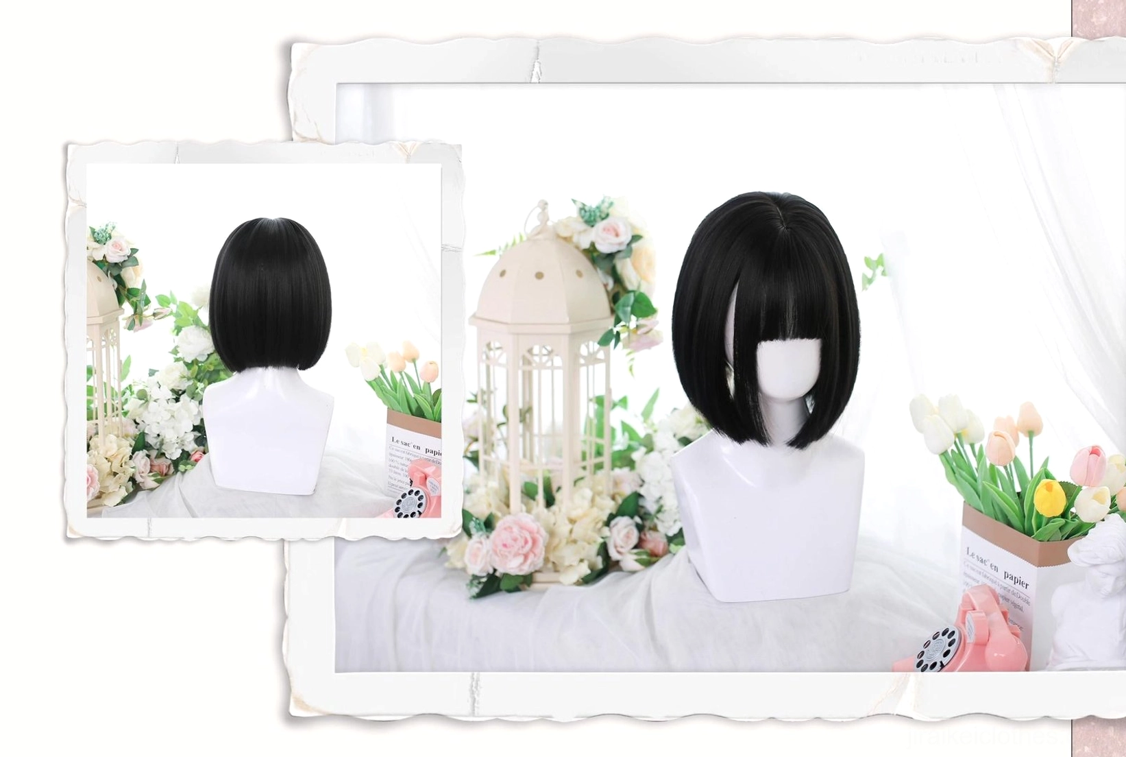 Jirai kei bob wig outfit styling inspiration aesthetic coordination with fashion pieces