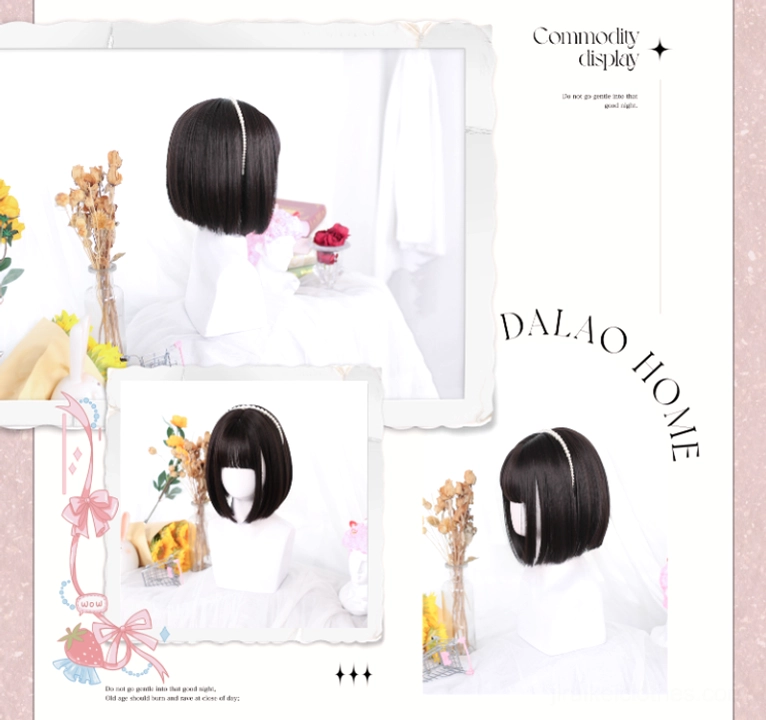 Jirai kei short bob wig styling guide customization blunt bangs versatile fashion application