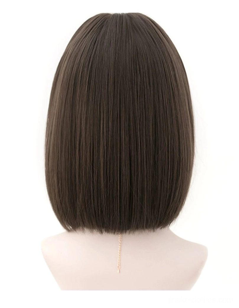 Jirai Kei short bob wig with styling tips and wear guide demonstrating wig net and comfortable fit system