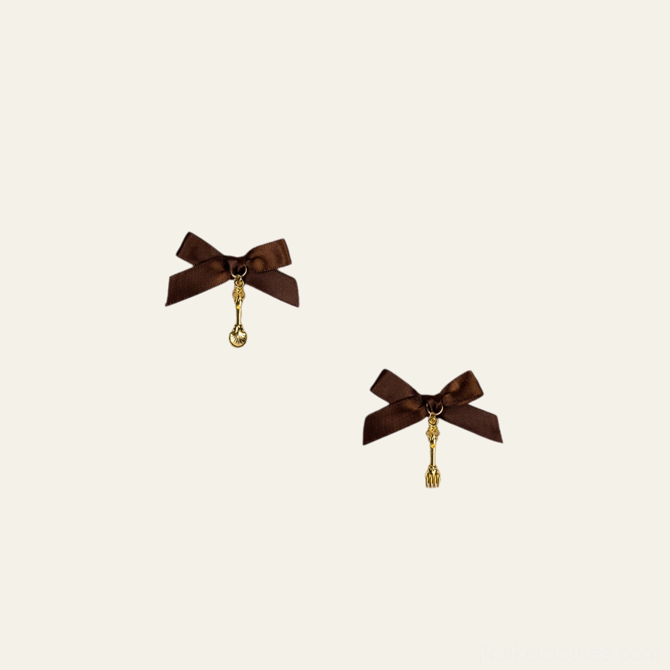 Jirai Kei hair clips collection featuring multiple color options and pendant style variations for complete aesthetic coordination