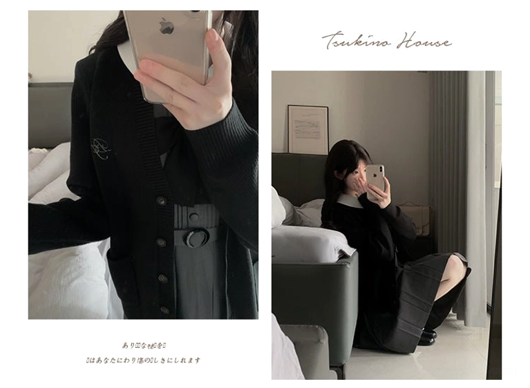 Jirai Kei cardigan chest measurement conversion inches centimeters all sizes