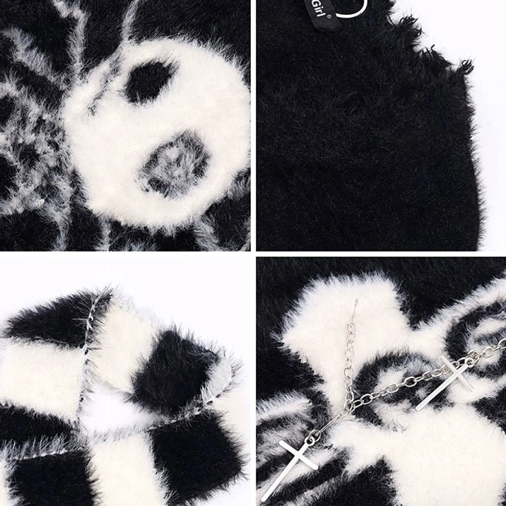 Jirai Kei cardigan distressed irregular hem and embroidery detail emphasizing handcrafted quality, artistic design elements, and premium construction of piece
