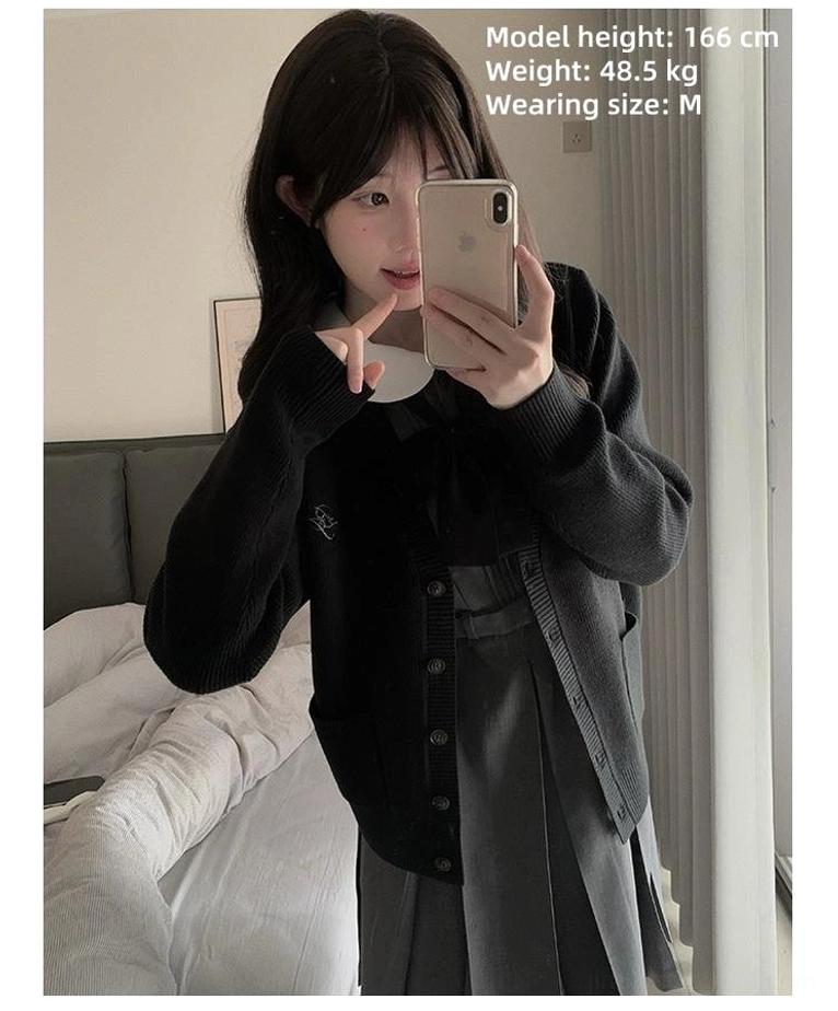 Jirai Kei cardigan size small fit guide body measurements reference