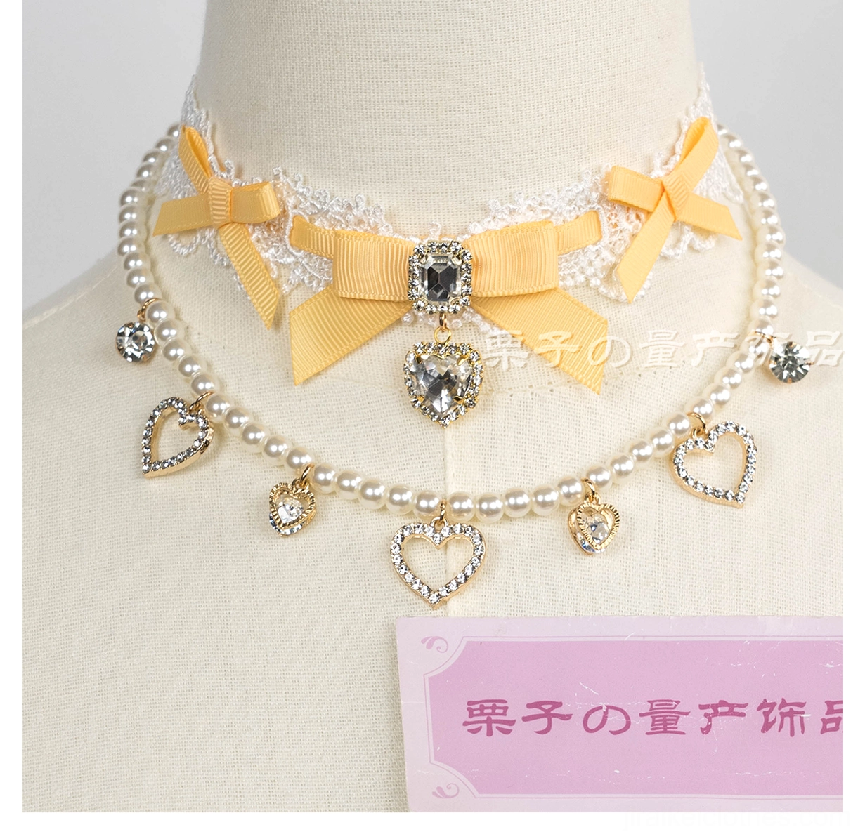 Jirai kei choker styling guide fashion layout flat lay photography