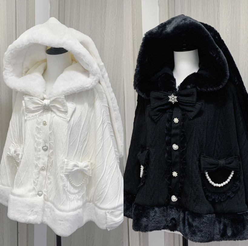 Jirai Kei cultural aesthetic background and fashion philosophy explanation for rabbit ear fleece hooded cape coat community