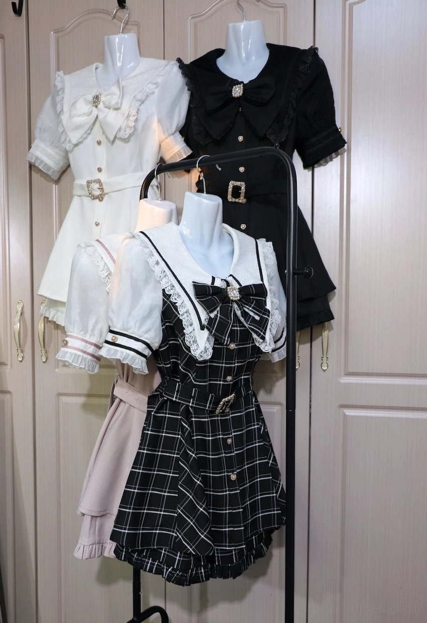 Jirai Kei dress shorts size range S M L XL comprehensive fit options