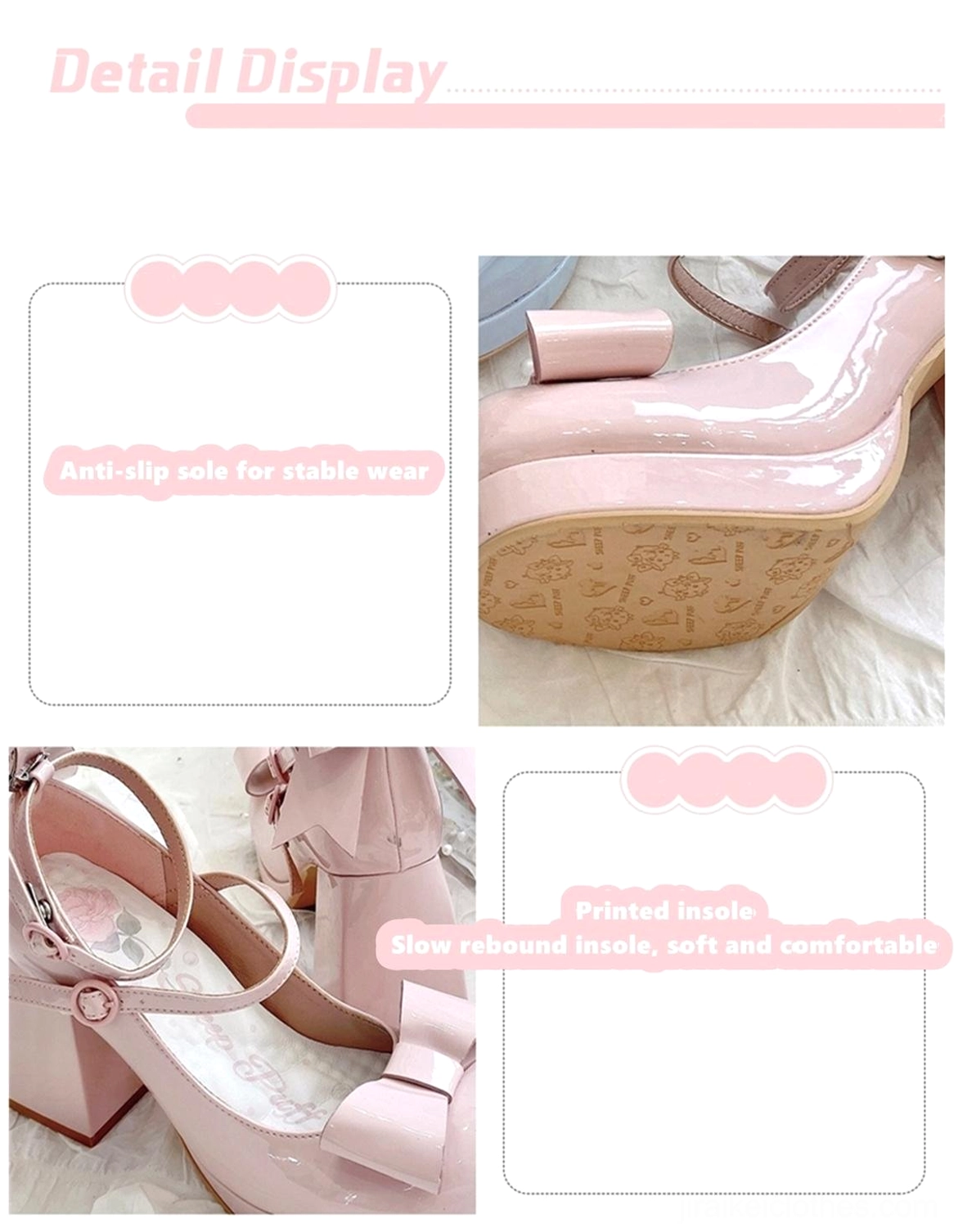 Jirai Kei platform heels worn on-model showing proportions heel height and styling impact in actual wear demonstration