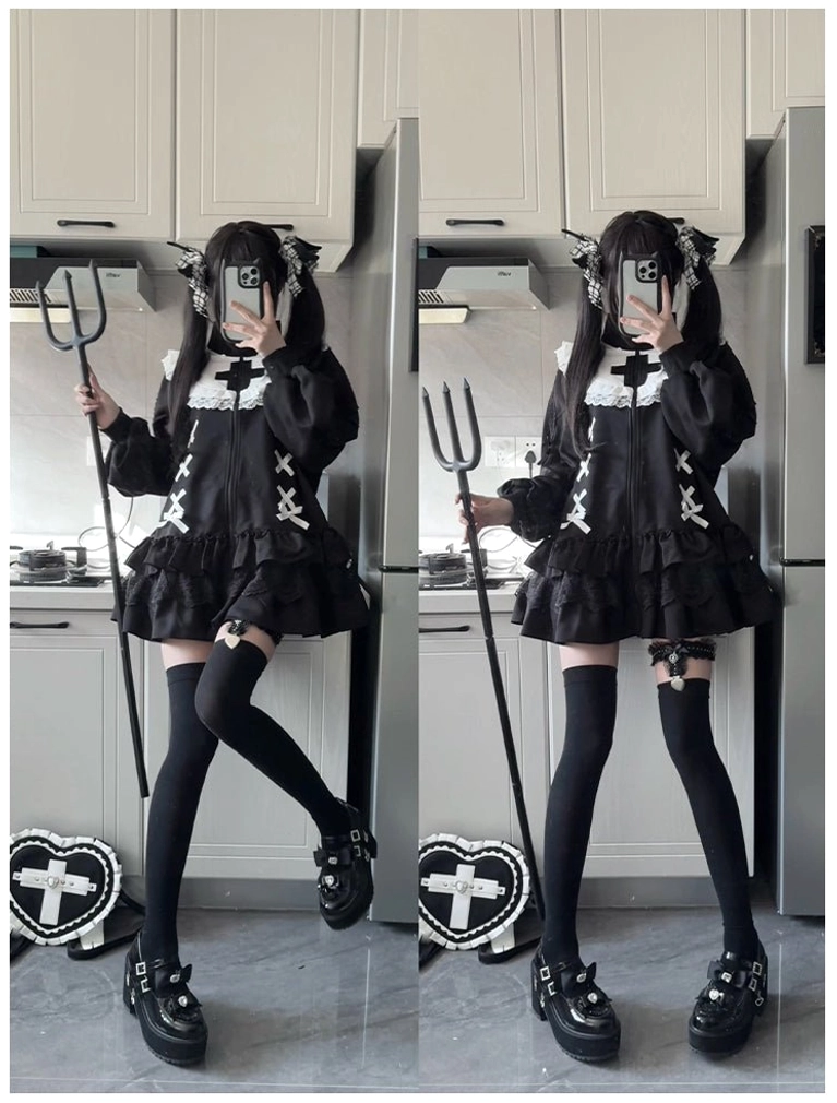 Jirai Kei hooded jacket convention cosplay fashion photography themed event styling