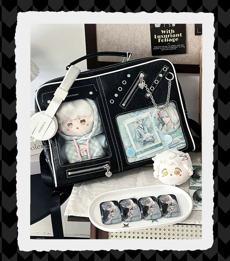 Jirai Kei ita laptop bag care maintenance tips character display organization preservation