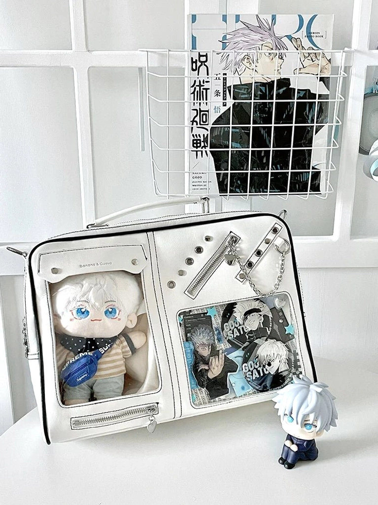 Jirai Kei ita laptop bag styling ideas with anime enthusiast outfits and accessories combinations