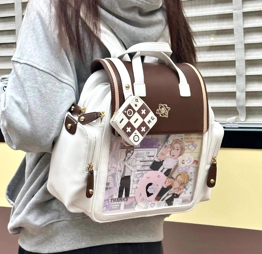 Jirai Kei itabag backpack at anime convention showing personal style expression and fandom dedication