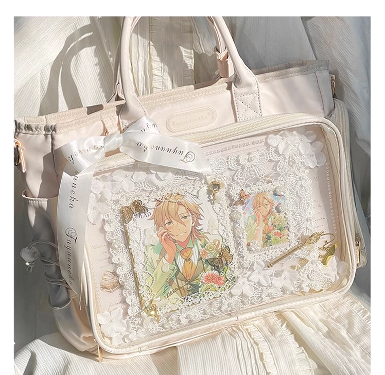 Jirai Kei itabag convertible straps hand-held crossbody shoulder carry options anime display