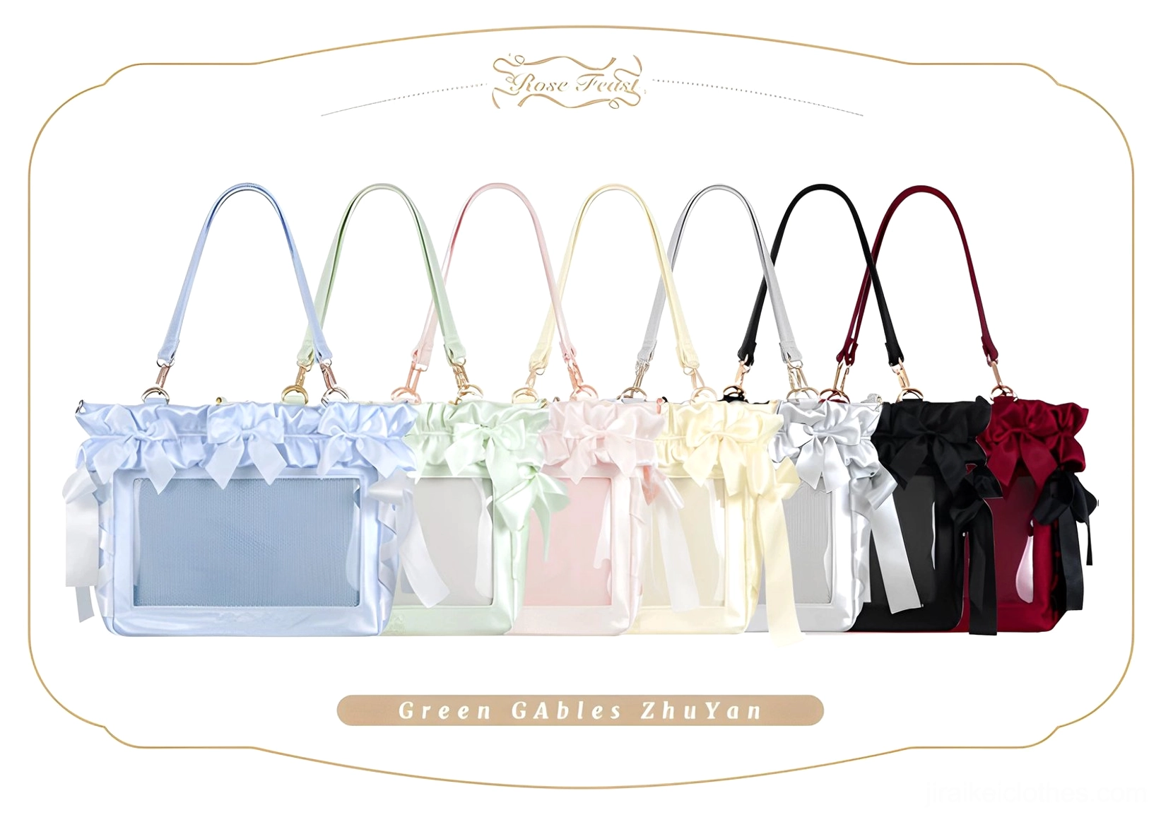 Jirai Kei laptop itabag detachable crossbody strap adjustment buckle showing multiple carry ways functionality for hands-free crossbody wear