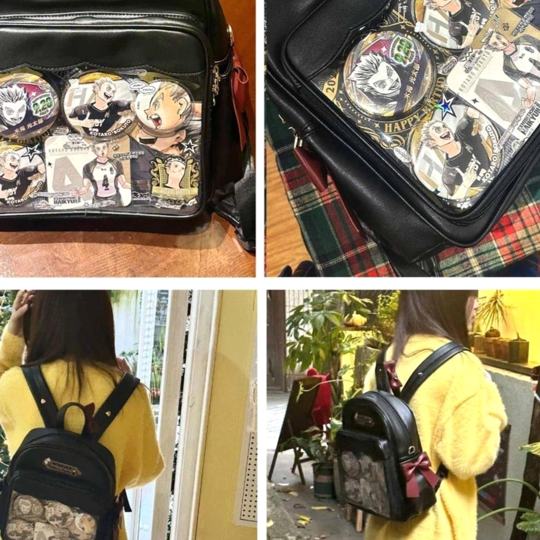 Transparent kawaii itabag grid tie board accessory included color-matched coordination bonus