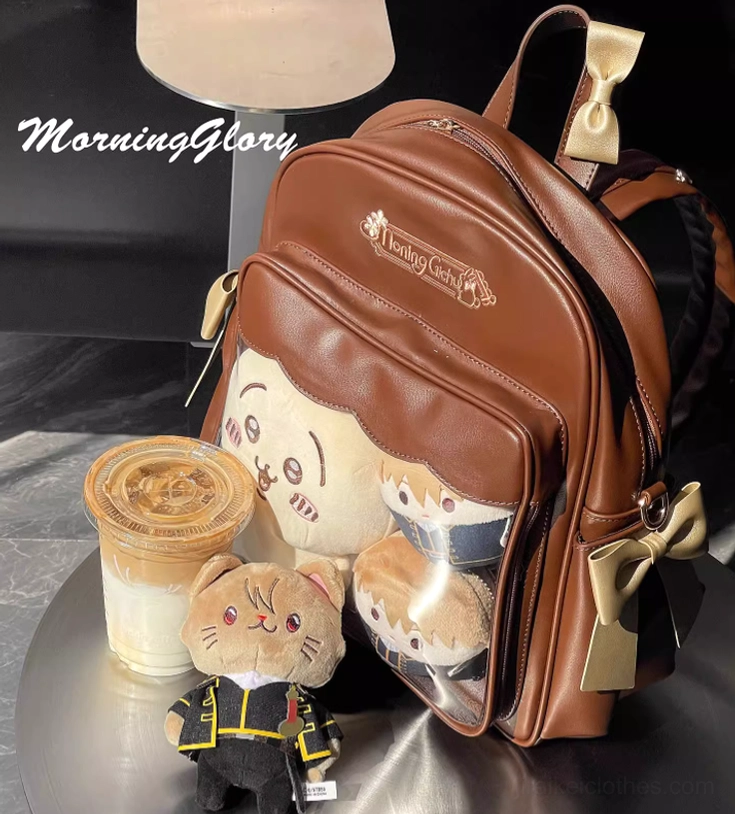 Jirai Kei anime collection itabag multiple characters display kawaii aesthetic lifestyle shot