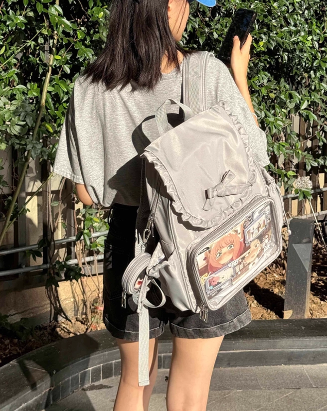 Jirai Kei bunny ear itabag backpack comparison with similar bags highlighting unique features and advantages
