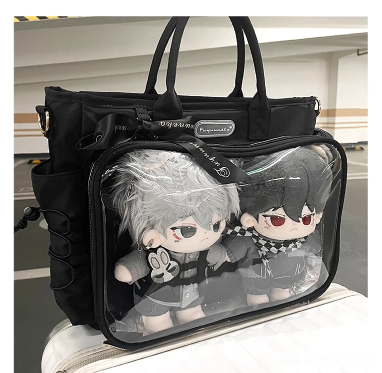 Jirai Kei itabag striking transparent display visual impact anime character centerpiece
