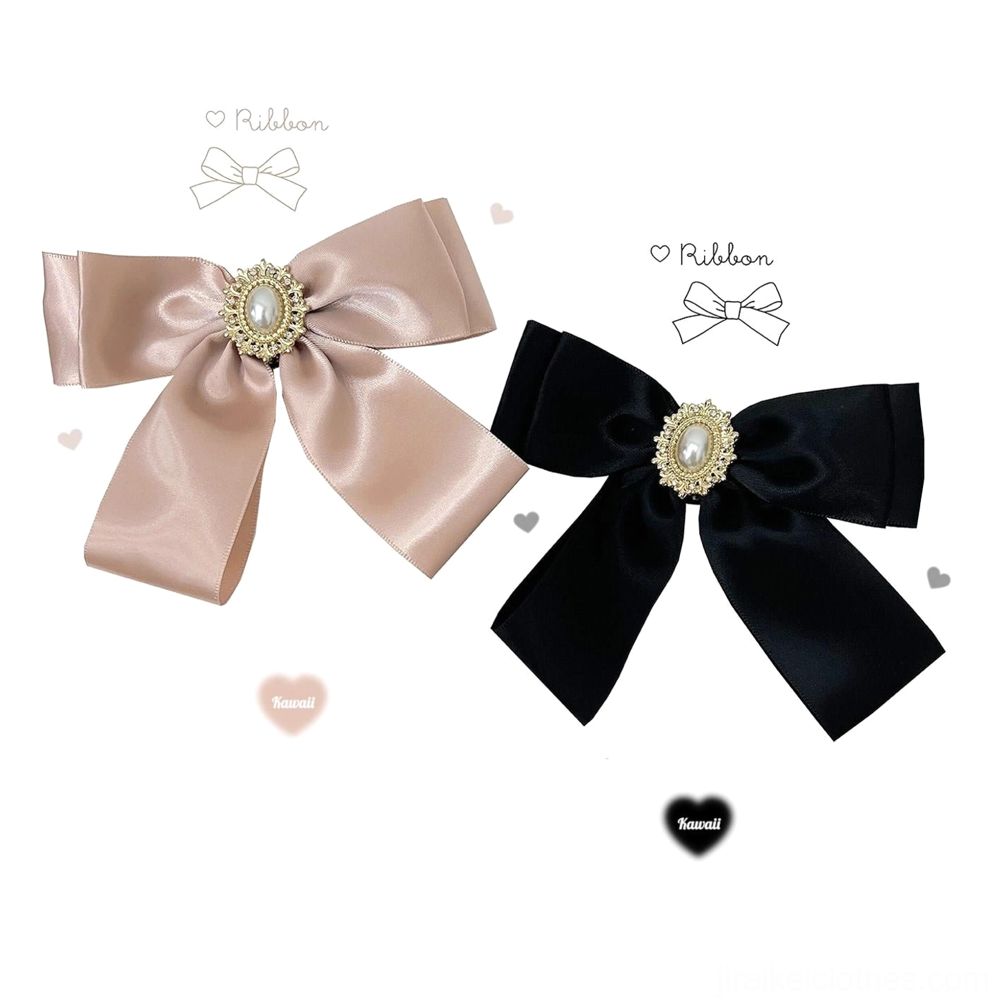 Jirai Kei lace blouse sleeve and collar interaction, petal design with ruffle construction and bow tie styling