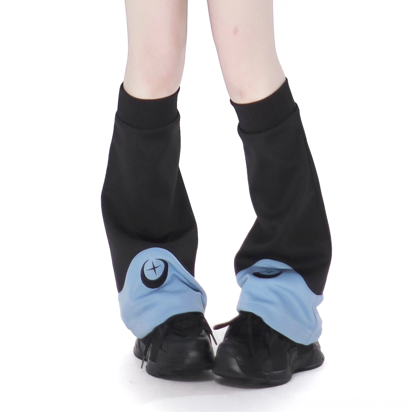 Jirai Kei leg warmers only separate purchase moon star print elastic cuff ankle design option