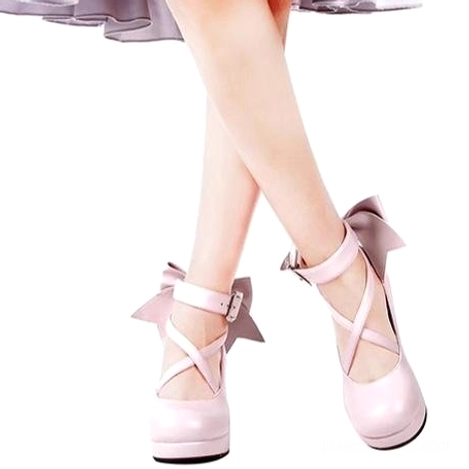 Jirai Kei Mary Jane heels color comparison showcase multiple color options red white black lavender available