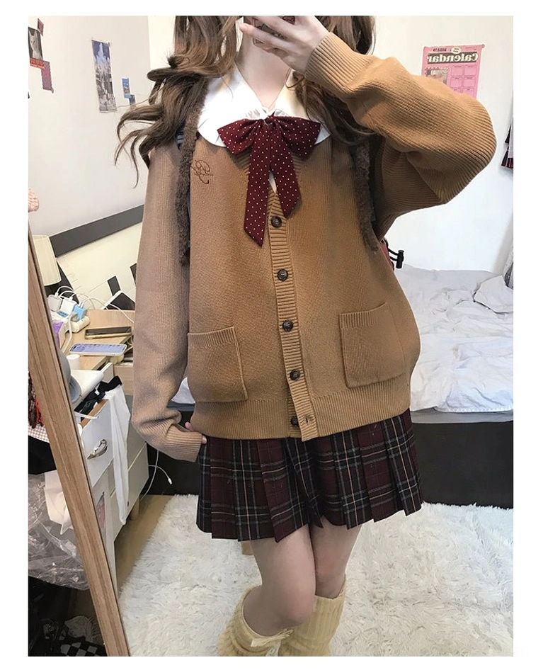 Jirai Kei cardigan color misty pink soft daring innocent provocative bridge