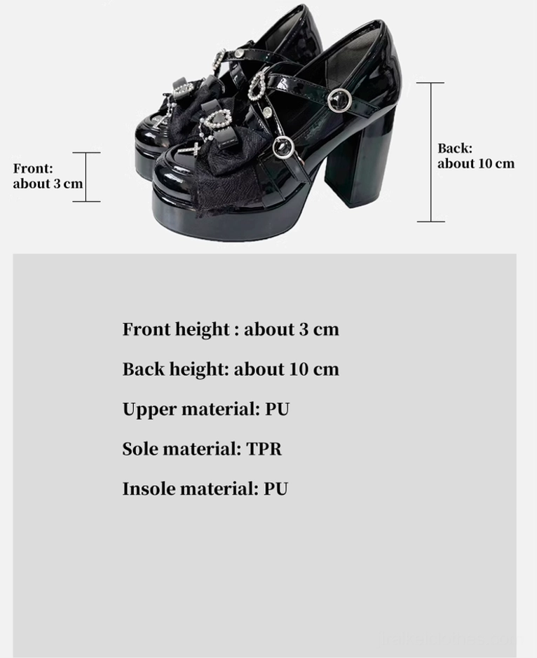 Jirai Kei platform heels lifestyle shot featuring black patent leather shoes in authentic Japanese subculture street fashion photography and styling presentation