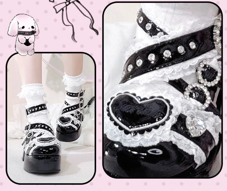 Jirai Kei platform heels sole and platform bottom view durability construction