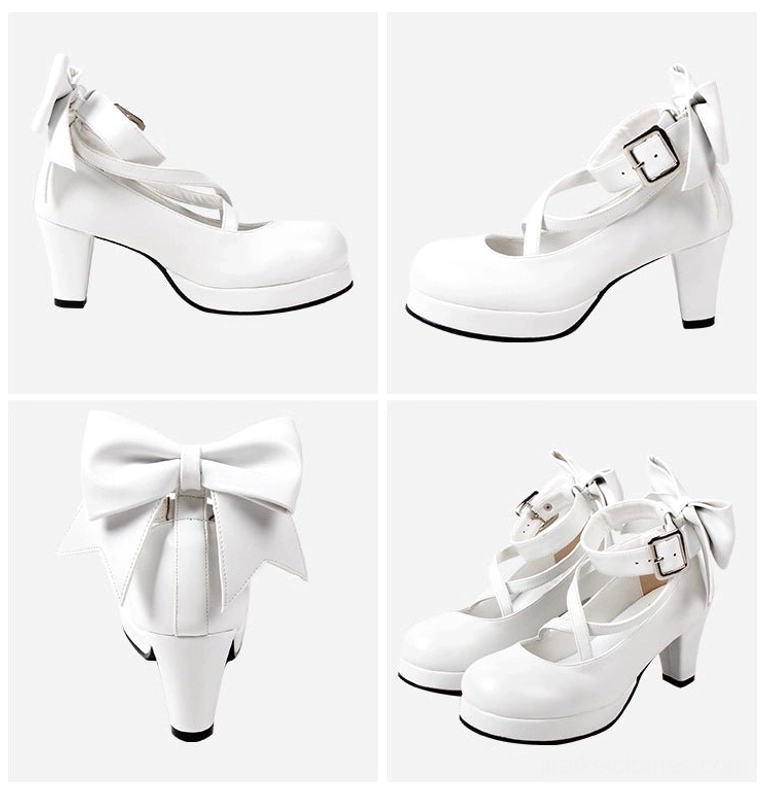 Jirai Kei platform heels styled with soft Tenshi aesthetic outfit delicate coordination inspiration