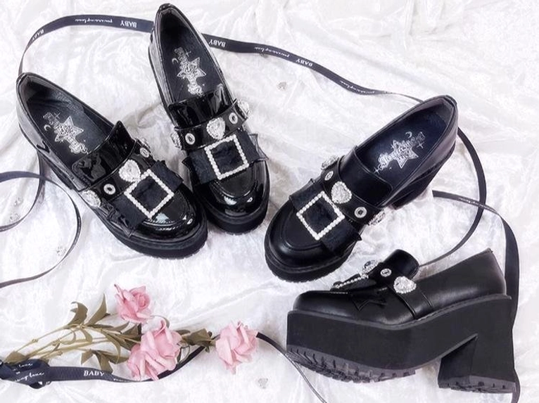 Jirai Kei platform loafers size and fit reference guide comparison chart