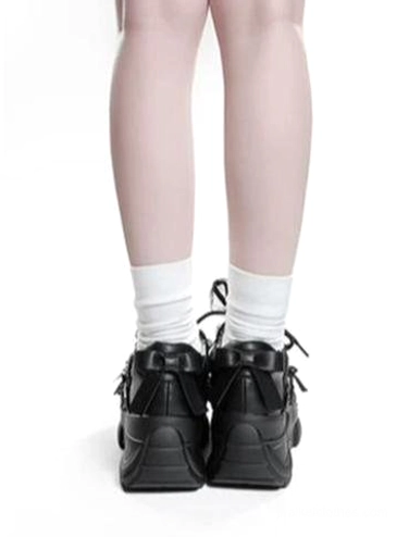 Jirai Kei platform shoes care and maintenance guide visual showing proper cleaning storage and preservation of shoe condition