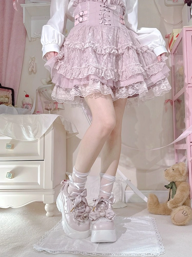 Jirai Kei platform shoes comfort insole premium memory foam, removable cushioned interior, arch support, wearing comfort feature showcase