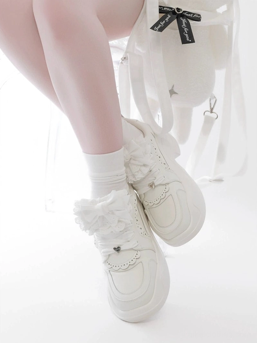 Jirai Kei platform sneakers size range EU 34-42 chart sizing guide international measurements centimeters inches fit