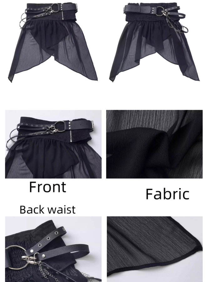 Jirai Kei short tiered skirt worn styling showing playful multi-tier silhouette with movement, elastic waistband comfort, and architectural aesthetic volume