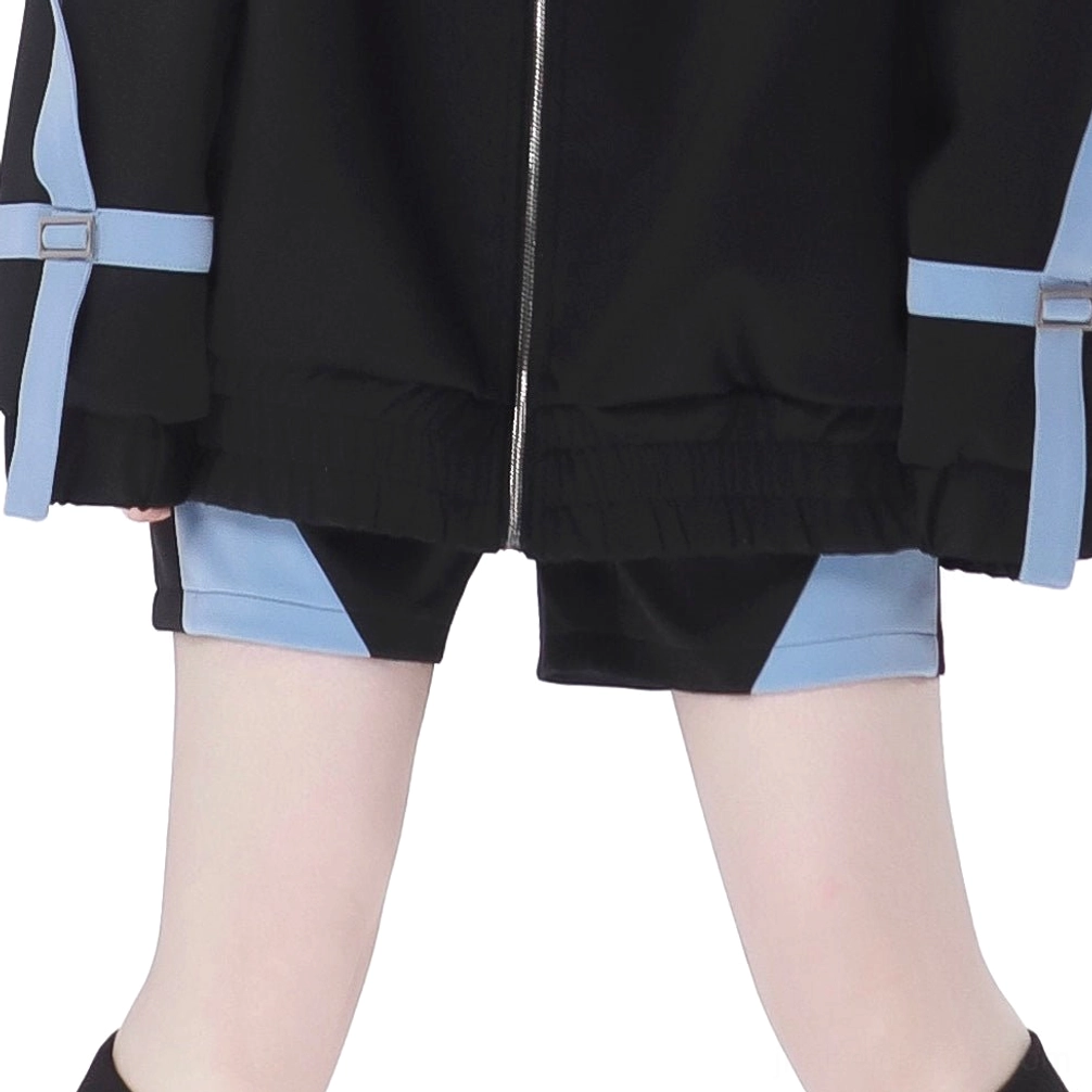 Jirai Kei shorts only separate purchase color block design elastic cuff comfortable fit option