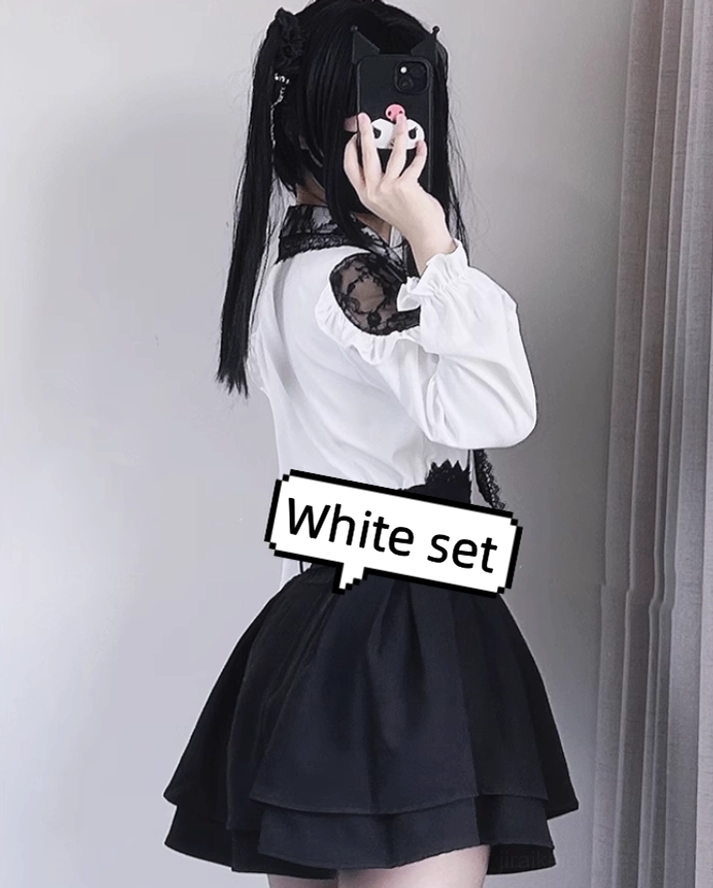 Jirai Kei size chart guide measurements blouse skirt fit recommendations different sizes available