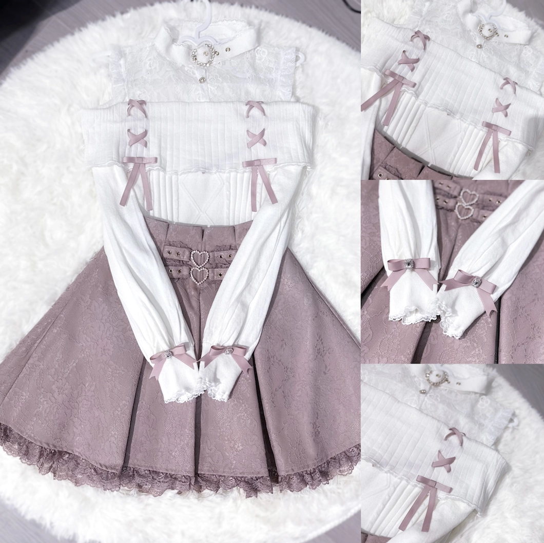 Jirai Kei sweater thick versus thin version weight comparison showing fabric density and structure difference