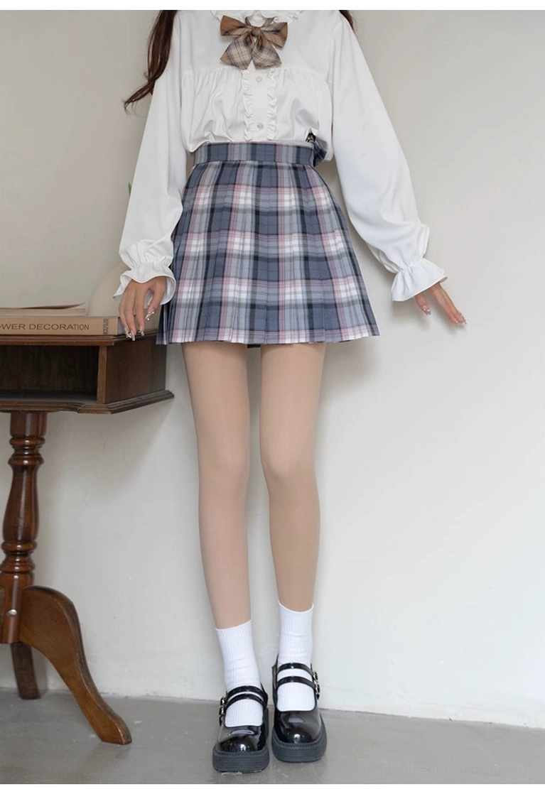 Jirai kei tights nylon material double-layer weave micro-pressure construction
